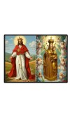 Jesus Christ - Our Lady Of Good Health Laminated Photo - 5x7 Inches, Divine Blessings For Home & Office And Temple Decoration (F16351)