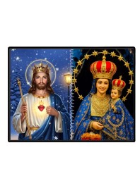 Jesus Christ-Our Lady Of Good Health Laminated Photo - 7x9 Inches, Divine Blessings For Home & Office And Temple Decoration (F16354)