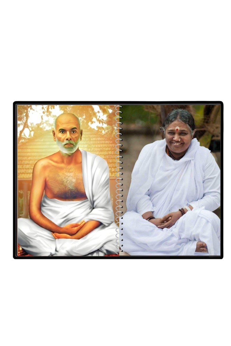Sri Ramana Maharshi & Mother (Ammal) Laminated Photo - 9x11 Inches, Divine Blessings For Home & Office And Temple Decoration (F16313)