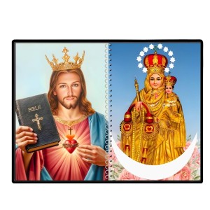 Jesus Christ - Our Lady Of Good Health Laminated Photo - 7x9 Inches, Divine Blessings For Home & Office And Temple Decoration (F16360)