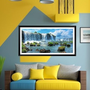 Nature Landscape Floating Frame Scenery Digital Print - (I5746) - 24x48 inch Modern Nature Wall Art for Living Room, Bedroom, Office, Hotels, Drawing Room Nature Landscape Floating Frame Scenery Digital Print - (I5746) - 24x48 inch Modern Nature Wall Art for Living Room, Bedroom, Office, Hotels, Drawing Room