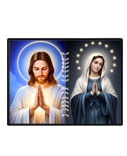 Jesus Christ - Our Lady Of Perpetual Help Laminated Photo - 11x13 Inches, Divine Blessings For Home & Office And Temple Decoration (F16264)