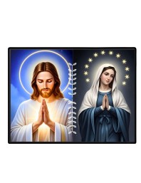 Jesus Christ - Our Lady Of Perpetual Help Laminated Photo - 11x13 Inches, Divine Blessings For Home & Office And Temple Decoration (F16264)