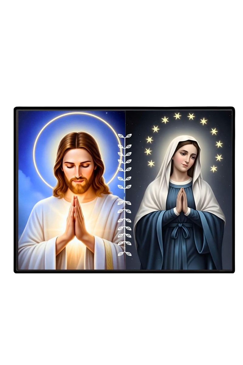 Jesus Christ - Our Lady Of Perpetual Help Laminated Photo - 11x13 Inches, Divine Blessings For Home & Office And Temple Decoration (F16264)