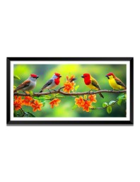 Nature Landscape Floating Frame Scenery Digital Print - (I5839) - 24x36 inch Modern Nature Wall Art for Living Room, Bedroom, Office, Hotels, Drawing Room