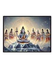 Lord Shiva Laminated Photo - 5x7 Inches, Divine Blessings For Home & Office And Temple Decoration (F16096)