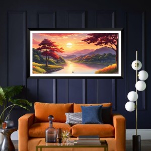 Nature Landscape Floating Frame Scenery Digital Print - (I5642) - 24x36 inch Modern Nature Wall Art for Living Room, Bedroom, Office, Hotels, Drawing Room Nature Landscape Floating Frame Scenery Digital Print - (I5642) - 24x36 inch Modern Nature Wall Art for Living Room, Bedroom, Office, Hotels, Drawing Room