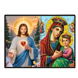Jesus Christ - Our Lady Of Perpetual Help Laminated Photo - 9x11 Inches, Divine Blessings For Home & Office And Temple Decoration (F16364)