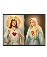 Jesus Christ - Our Lady Of Rosary Laminated Photo - 5x7 Inches, Divine Blessings For Home & Office And Temple Decoration (F16378)