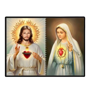 Jesus Christ-Our Lady Of Rosary Laminated Photo - 7x9 Inches, Divine Blessings For Home & Office And Temple Decoration (F16378) Jesus Christ-Our Lady Of Rosary Laminated Photo - 7x9 Inches, Divine Blessings For Home & Office And Temple Decoration (F16378)