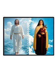 Jesus Christ - St. Therese Of Lisieux Laminated Photo - 11x13 Inches, Divine Blessings For Home & Office And Temple Decoration (F16250)