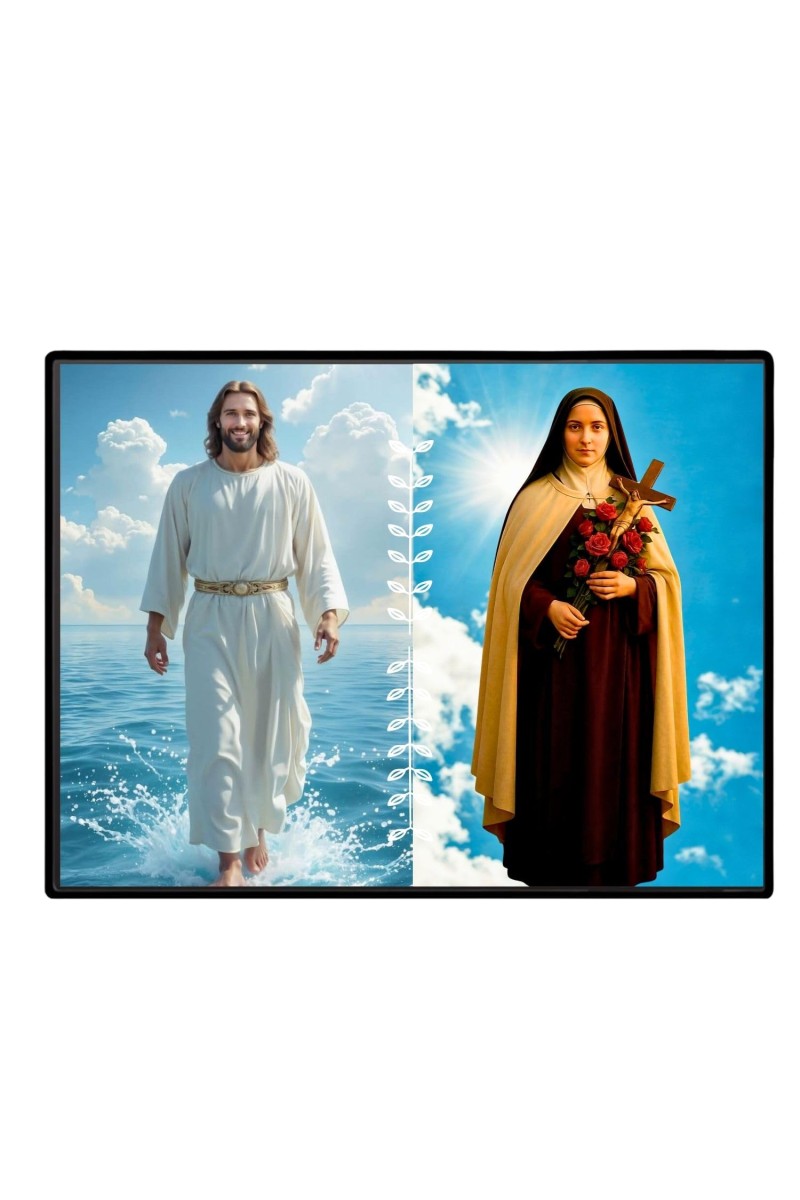 Jesus Christ - St. Therese Of Lisieux Laminated Photo - 11x13 Inches, Divine Blessings For Home & Office And Temple Decoration (F16250)