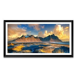 Nature Landscape Floating Frame Scenery Digital Print - (I5552) - 18x36 inch Modern Nature Wall Art for Living Room, Bedroom, Office, Hotels, Drawing Room