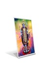 Car Desk/Table Top Jai Maa Kaali Acrylic L-Style Photo Stand - 5x7 Inches, Compact And Stylish Spiritual Display (F6685)