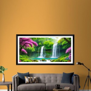 Nature Landscape Floating Frame Scenery Digital Print - (I5855) - 12x24 inch Modern Nature Wall Art for Living Room, Bedroom, Office, Hotels, Drawing Room Nature Landscape Floating Frame Scenery Digital Print - (I5855) - 12x24 inch Modern Nature Wall Art for Living Room, Bedroom, Office, Hotels, Drawing Room
