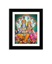 Laxmi Narayan Dual Colored Photo Frame |Divine Hindu Deity Wall Art for Home & TempleDecoration| Spiritual Blessings & Prosperity|