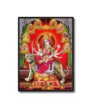 Nava Durga Laminated Photo - 13x15 Inches, Divine Blessings for Home & Office and Temple Decoration