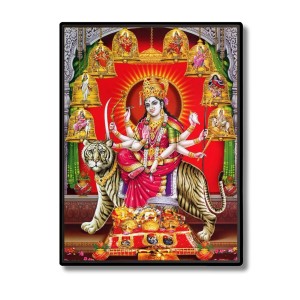Nava Durga Laminated Photo - 13x15 Inches, Divine Blessings for Home & Office and Temple Decoration Nava Durga Laminated Photo - 13x15 Inches, Divine Blessings for Home & Office and Temple Decoration