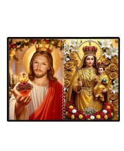 Jesus Christ - Our Lady Of Good Health Laminated Photo - 11x13 Inches, Divine Blessings For Home & Office And Temple Decoration (F16353)