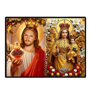 Jesus Christ - Our Lady Of Good Health Laminated Photo - 7x9 Inches, Divine Blessings For Home & Office And Temple Decoration (F16353)