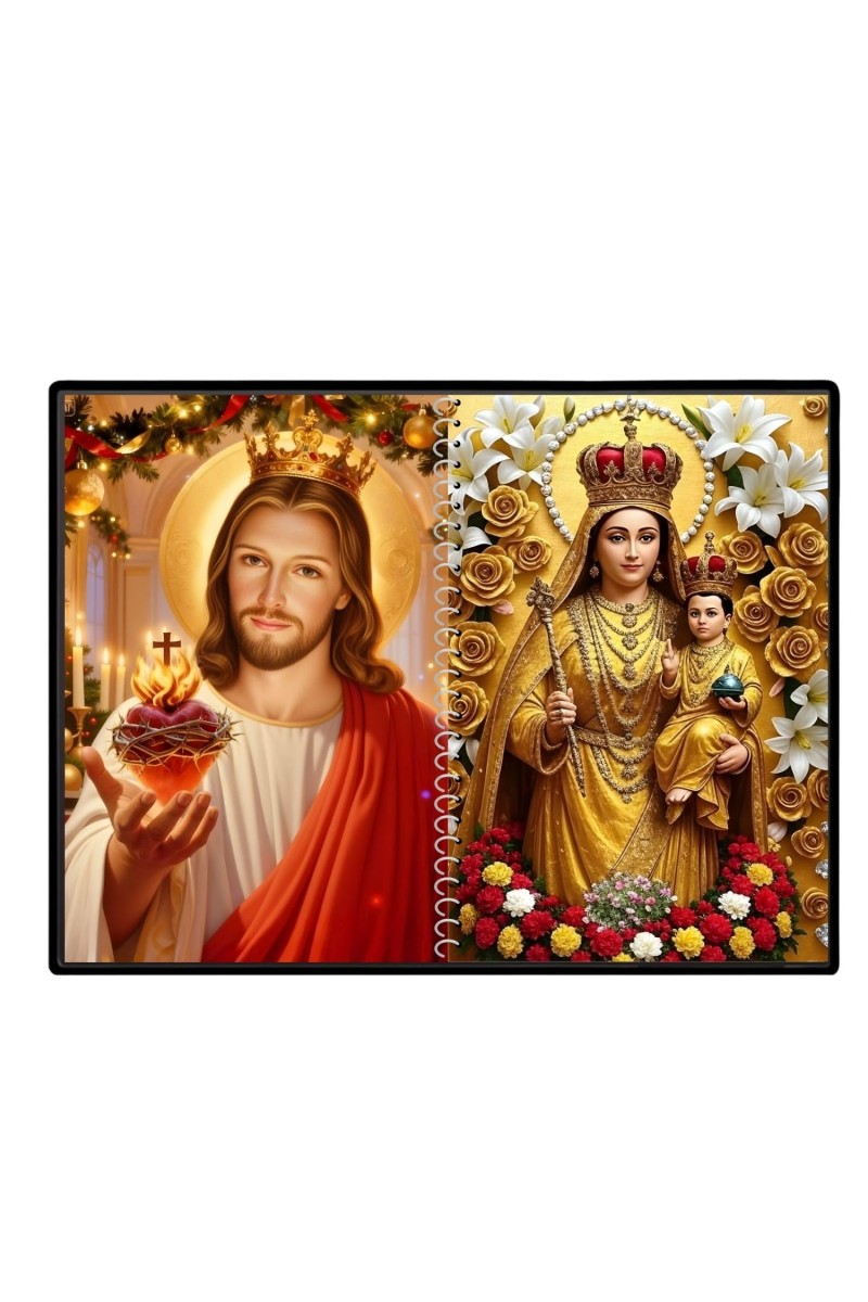 Jesus Christ - Our Lady Of Good Health Laminated Photo - 11x13 Inches, Divine Blessings For Home & Office And Temple Decoration (F16353)