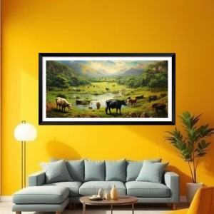 Nature Landscape Floating Frame Scenery Digital Print - (I5626) - 24x48 inch Modern Nature Wall Art for Living Room, Bedroom, Office, Hotels, Drawing Room Nature Landscape Floating Frame Scenery Digital Print - (I5626) - 24x48 inch Modern Nature Wall Art for Living Room, Bedroom, Office, Hotels, Drawing Room