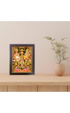 Hitech Sales Shri Laxmi Devi, Ganesha Ji & Ma Saraswati Devi Photo Frame for Pooja Room, Temple Decor, Home Decoration and Gift