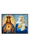 Jesus Christ - Our Lady Of Velankanni Laminated Photo - 11x13 Inches, Divine Blessings For Home & Office And Temple Decoration (F16376)