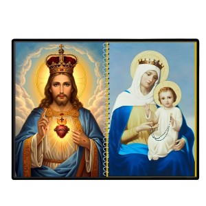 Jesus Christ - Our Lady Of Velankanni Laminated Photo - 7x9 Inches, Divine Blessings For Home & Office And Temple Decoration (F16376)