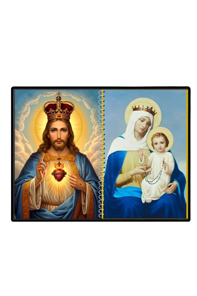 Jesus Christ - Our Lady Of Velankanni Laminated Photo - 11x13 Inches, Divine Blessings For Home & Office And Temple Decoration (F16376)