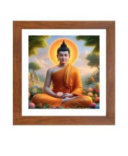 Serene Gautam Buddha Colored Photo |Ideal for Home, Office, or Meditation Space |Inspiring Wall Art and Gift for Devotees