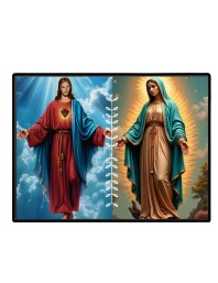 Jesus Christ-Immaculate Conception Laminated Photo - 7x9 Inches, Divine Blessings For Home & Office And Temple Decoration (F16273)