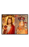 Jesus Christ - Our Lady Of Good Health Laminated Photo - 11x13 Inches, Divine Blessings For Home & Office And Temple Decoration (F16361)