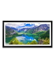 Nature Landscape Floating Frame Scenery Digital Print - (I5851) - 12x24 inch Modern Nature Wall Art for Living Room, Bedroom, Office, Hotels, Drawing Room