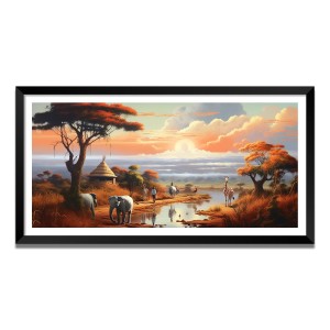 Nature Landscape Floating Frame Scenery Digital Print - (I5633) - 24x48 inch Modern Nature Wall Art for Living Room, Bedroom, Office, Hotels, Drawing Room Nature Landscape Floating Frame Scenery Digital Print - (I5633) - 24x48 inch Modern Nature Wall Art for Living Room, Bedroom, Office, Hotels, Drawing Room