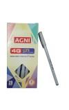 AGNI 4G Pro | Pack of 20 Units | Black Direct-Fill Pens | 0.7 mm Tip size | Ideal for Students and Professionals | Suitable for School and Office Writing