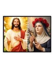 Jesus Christ - St. Therese Of Lisieux Laminated Photo - 11x13 Inches, Divine Blessings For Home & Office And Temple Decoration (F16246)