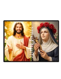 Jesus Christ - St. Therese Of Lisieux Laminated Photo - 5x7 Inches, Divine Blessings For Home & Office And Temple Decoration (F16246)