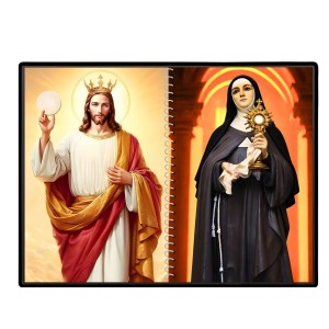 Immaculate Heart Of Mary Laminated Photo - 13x15 Inches, Divine Blessings For Home & Office And Temple Decoration (F16454)