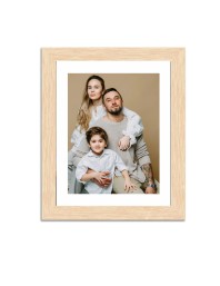 Colored Family Photo of Father, Mother, and Son |Family Portrait Wall Art| Perfect for Home Decor & Family Keepsake