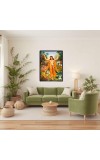Chaitanya Mahaprabhu Laminated Photo - 11x13 Inches, Divine Blessings for Home & Office and Temple Decoration