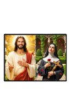 Jesus Christ - St. Therese Of Lisieux Laminated Photo - 11x13 Inches, Divine Blessings For Home & Office And Temple Decoration (F16403)