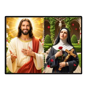 Jesus Christ - St. Therese Of Lisieux Laminated Photo - 5x7 Inches, Divine Blessings For Home & Office And Temple Decoration (F16403) Jesus Christ - St. Therese Of Lisieux Laminated Photo - 5x7 Inches, Divine Blessings For Home & Office And Temple Decoration (F16403)