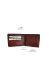 Houst Globle Brown Genuine Leather Wallet for Men Multiple Credit/Debit Card Slots 2 Secret Compartments