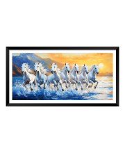 Nature Landscape Floating Frame Scenery Digital Print - (I5926) - 12x24 inch Modern Nature Wall Art for Living Room, Bedroom, Office, Hotels, Drawing Room