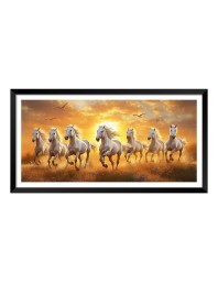 Nature Landscape Floating Frame Scenery Digital Print - (I5916) - 18x36 inch Modern Nature Wall Art for Living Room, Bedroom, Office, Hotels, Drawing Room