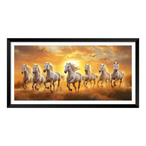 Nature Landscape Floating Frame Scenery Digital Print - (I5916) - 18x36 inch Modern Nature Wall Art for Living Room, Bedroom, Office, Hotels, Drawing Room