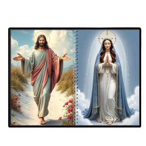 Jesus Christ - Our Lady Of Grace Laminated Photo - 11x13 Inches, Divine Blessings For Home & Office And Temple Decoration (F16390)