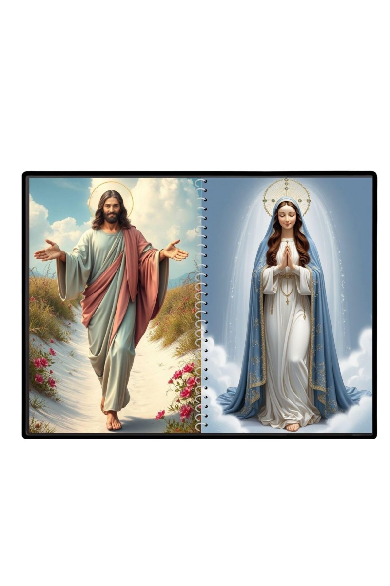 Jesus Christ - Our Lady Of Grace Laminated Photo - 11x13 Inches, Divine Blessings For Home & Office And Temple Decoration (F16390)