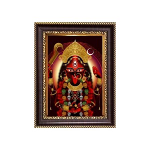 Maa kaali Digital Print Photo 8.7x10.7 inches - Vibrant Religious Wall Art for Home or Office Decor.